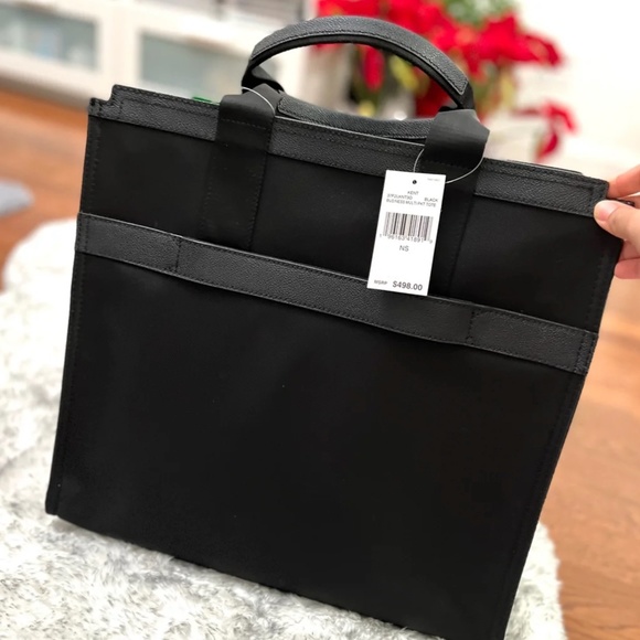 MICHAEL KORS KENT MENS RECYCLED NYLON TOTE BAG NEW IN BLACK NWT - Picture 3 of 4